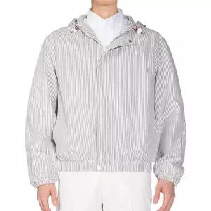 톰브라운 릴렉스 후드 시어서커 자켓 MJO188A 00572 035