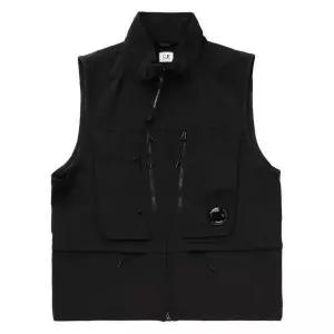 CP COMPANY  Chrome-R Utility Vest (16CMOW105A 005968A 999) (크롬-R 유틸리티 베스트)