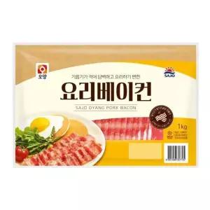 사조오양 기름기가 적은 요리 베이컨 냉동 1kg (WFIP6F1)