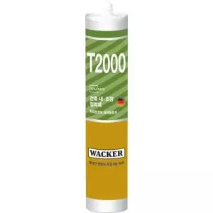 럭키실리콘 건축 접착 보수용 실리콘 T2000(백색/건축 내.외장 접착제) 300ml 25EA
