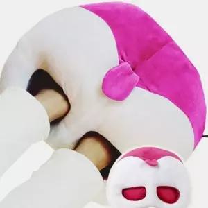 두꺼운 온열발 난로 극세사 전기 난로 겨울 온열 핑크