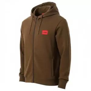 휴고보스 Cotton-terry zip-up hoodie 50447972-217) 로고 라벨 코튼 테리 집업 후디)