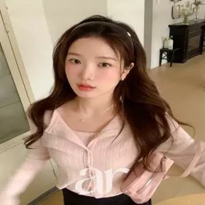 (국내제작) (나시가디건set) 멜번 리브 펀칭 골지 나시 가디건 세트 st3044