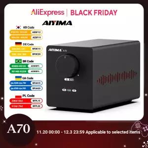 AIYIMA A70 TPA3255 PFFB 스테레오 전력 증폭기 300Wx2 클래스 D 스테레오 2.0 XLR RCA 트리거 입력이 있는