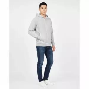 스톤아일랜드 스톤 남성 와펜 올드 이펙트 후드 집업 자켓 펄그레이) L1S15 6100032 S0060 V0161