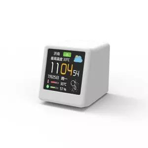 스마트 온도계 습도계 날씨 실시간 주식 LCD 탁상용