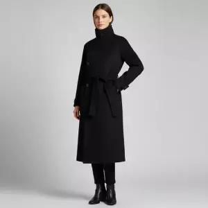 르메르 25FW 블랙 워프 랩 울 코트 CO1037 LF1116 999 2XS XS S)