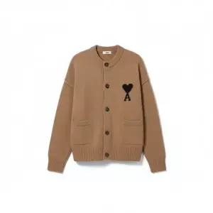 아미 25FW 남성 하트 로고 울 가디건 UKC368 018 288 M 25F)