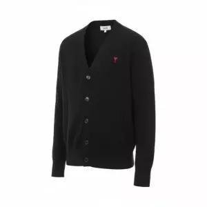 아미 25FW 남성 하트 로고 울 가디건 HKC361 001 009 25F)