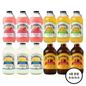 분다버그 자몽3병+망고3병+레몬3병+진저비어3병 375ml X 12병