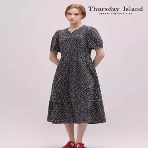[써스데이아일랜드][Thursday Island] 레이스 배색 원피스(T244MOP235W)
