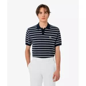 라코스테 LACOSTE 남성 멀티 스트라이프 부클 믹스 반팔 스웨터 폴로 셔츠 PH578E-56G 166 P