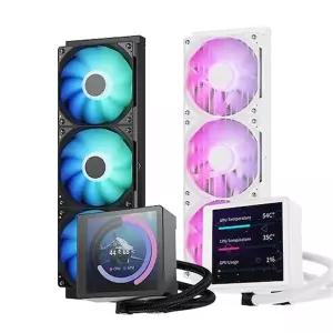 앱코 포세이돈 P360L LCD ARGB 디스플레이 수냉쿨러 블랙 [H@lu]