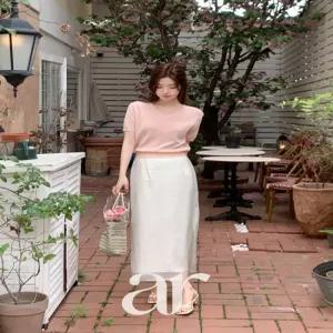 (국내제작) (쉬폰스커트) 시스루 레이어드 롱스커트 하객룩 데일리룩 sk7825