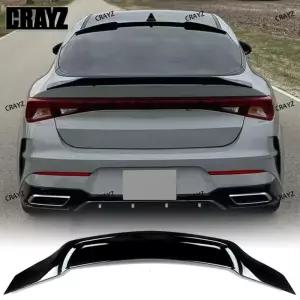 기아 옵티마 K5 GT 2020 202 2022 2023 DL3 스포일러 ABS 글로시 블랙/카본 파이버 룩 리어 루프 트렁크 립