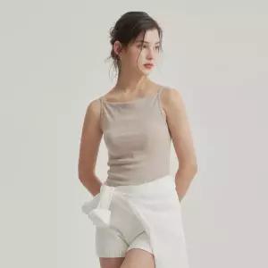 [Wonderbra] 원더 보트넥 브라탑 그레이베이지 WBWTB6N12T
