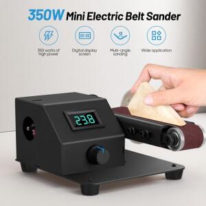 미니 벨트 샌더 350W 다중 속도 벤치 그라인더 10개의 포함 및 목재에 대한 다각도 연마 호환성