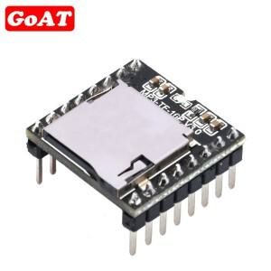 DFPlayer 미니 소형 MP3 DF 플레이어 모듈 보드 TF 카드 U 디스크 IO/직렬 포트/AD를 지원하는 Arduino 용