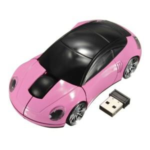2.4GHz 스포츠카 무선 마우스 USB 스크롤 1600DPI 자동차 모양의 노트북/PC에 편리한 저에너지 소비