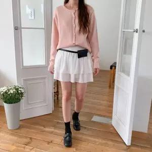 [하프클럽/]여성용 리본 디테일 기본 라운드넥 가디건