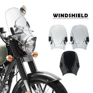 Bullet/Meteor/Classic 350 500 Interceptor 650 Continental GT 535 오토바이 윈드 실드 바이저 스크린 디