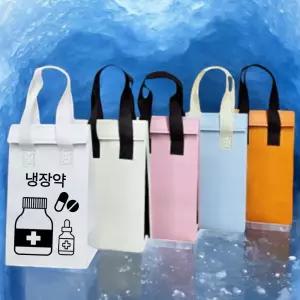 더캠핑 [벨크로] 케이크 일회용 보냉백 손잡이 부직포 은박 보냉팩 제작 휴대용 피크닉 이유식 미니
