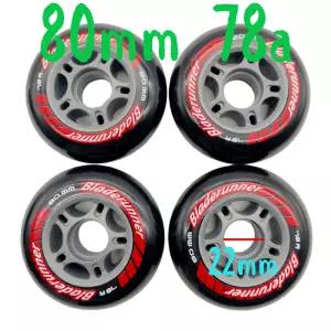 블래더러너 스케이트 휠 80x24mm 롤러 78A 4 바퀴/로트