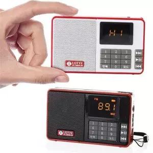레트로 휴대용 라디오 아날로그 fm 라디오 어르신 산책용 충전형 건전지