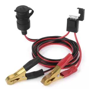 예초기  12V/ 24V 자동차 시가 라이터 소켓 배터리 악어 클립 커넥터 3Pcs 퓨즈 충전 케이블