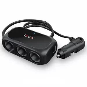 예초기 듀얼 USB 소켓 차량용 담배 라이터 어댑터 아이폰 호환 GPS 대시캠용 LED 고속 충전기 플매트 카펫