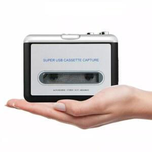 IKAUFEN USB 카세트 플레이어 테이프 MP3 변환을 위한 휴대용 자동 컨버터 워크맨 기능이 재생 있는 리버스 디지털 레트로