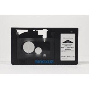 BINGXUE 카세트 어댑터 VHS 호환 12MM 테이프에서 디지털 SVHS 플레이어 전동 VHSC 캠코더 VCR VHS 플레이어 TO 이상적 변환에 비디오 VHSC