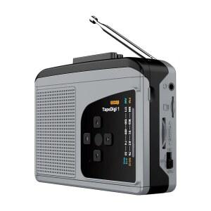 EZCAP 234 휴대용 카세트 플레이어 레코더 플레이어 녹음기용 카드로 FM 음성 마이크 변환 라디오 SD USB 워크맨 배터리 MP3로 2AA 또는 전원 장치 공급 AM 내장 스피커 마이크로