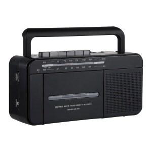 SEMIER BOOMBOX MP3 변환 카세트 테이프 또는 이어폰 카세트에서 스피커 라디오 AC 배터리로 마이크 USB 레코더 컨버터 녹음 FM AM 내장 디지털 플레이어