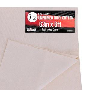 ART SUPPLY 198 4G 7온스 무광택 벽화 160CM 길이 DIY 100 너비 63인치 캔버스 8M 늘어나지 공예용 6피트 2야드 페인팅 않은 직조 중성