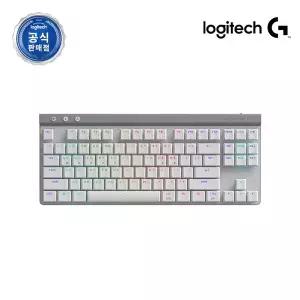 로지텍 무선, 블루투스 기계식 키보드, 로지텍G G515 LIGHTSPEED TKL 텐키리스 화이트 택타일