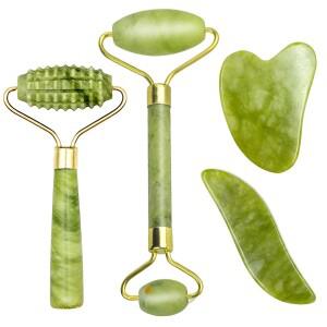새로운 자연 Gua Sha 마사지 보드 로즈 플레이트 페이스 스크레이퍼 도구 넥 백 바디