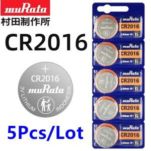 5Pcs MuRata  배터리 CR2016 자동차 키 혈당 측정기 제어 무게 규모 고품질 3V