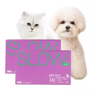 아이누 반려동물 유산균 영양제 슬로우 올인원 변비 설사 30캡슐 X 2박스