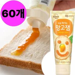 복음자리 바로 짜먹는 망고잼 튜브 대용량 100g X60개 BNS