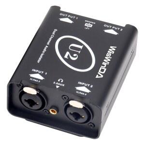 WISWINDA U2 PRO XLR 6CM 4인치 제거 분리 아이솔레이터 소음 HIFI 루프 접지 오디오 제거기 박스 XLR 스테레오 윙윙거리는 TS TRS PRO AUX 시스템용 버전 필터 노이즈 U2