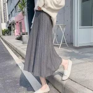 [하프클럽/]긴치마 롱 데일리 룩 여성 니트
