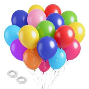 풍선 다양한 색상 무지개 장식 100팩 생일 다채로운 용품 30.5CM(12인치) 아치 파티 베이비 밝은 가랜드 라텍스 샤워 원형 웨딩