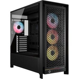 CORSAIR FRAME 5000D RS ARGB 모듈러 INFINIRAIL 제로, PC - 케이스 하이 프로젝트 블랙 미드타워 MSI 장착 BTF, ASUS 사전 시스템, 팬 스텔스 4개, 설치된 기가바이트 에어플로우