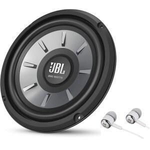 JBL STAGE 810 800W 최대 20 서브 스테이지 ALPHASONIK 자동차 시리즈 번들 3CM 이어버드 8인치 우퍼 싱글 오디오 4옴 스피커