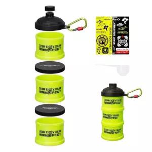 SPEQT 단백질 파우더 적재 가능한 용기 물병용 탑 캡 깔때기 트위스트 락 휴대용 보충 Applicable water bottle