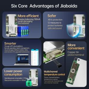 JiaBaiDa 3.2V LFP NMC 스마트 BMS 3S 20A UART RS485 CAN 시리즈 연결
