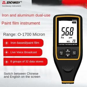 안정적인 SNDWAY SW-6310A 자동차 코팅 두께 측정기 0.1 Um/0-1700 FE/NFE 테스터 마이크로미터 스프레이
