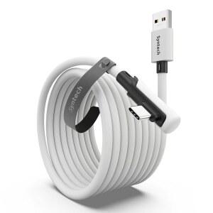 PCVR용 SYNTECH 링크 케이블 16FT OCULUS 액세서리 USB 케이블로 3S 고속 QUEST VR QUEST2 QUEST ULTRA PICO 지원 META 데이터 전송 PRO PC STEAMVR 0에서 헤드셋