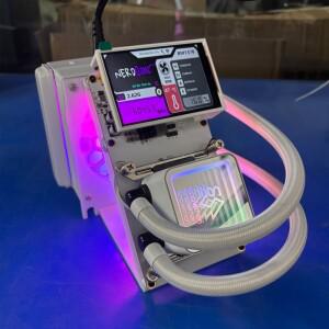 3.5 스크린 비트코인 채굴기 NerdQaxe++ Hydro Rev 6.1 6TH/s 100W REV6 BTC BM1370 칩 Sha-256 알고리즘